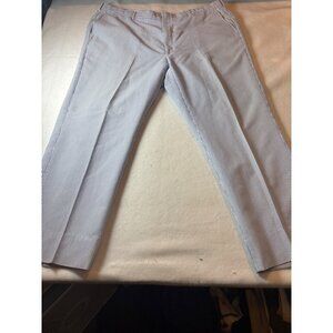 Mens Striped Seersucker Pants Size 30 Blue & White